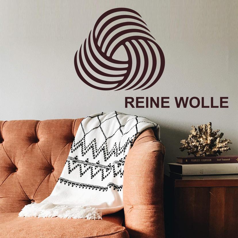 Wandtattoo Wäschezeichen Reine Wolle