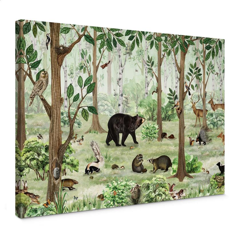 Cuadro lienzo Kikki Belle - Cuadro de búsqueda del bosque