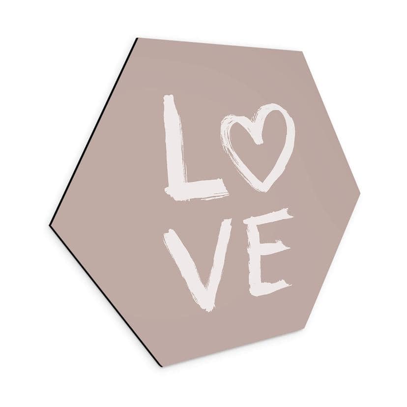 Hexagon Dibond Eleonora - Love