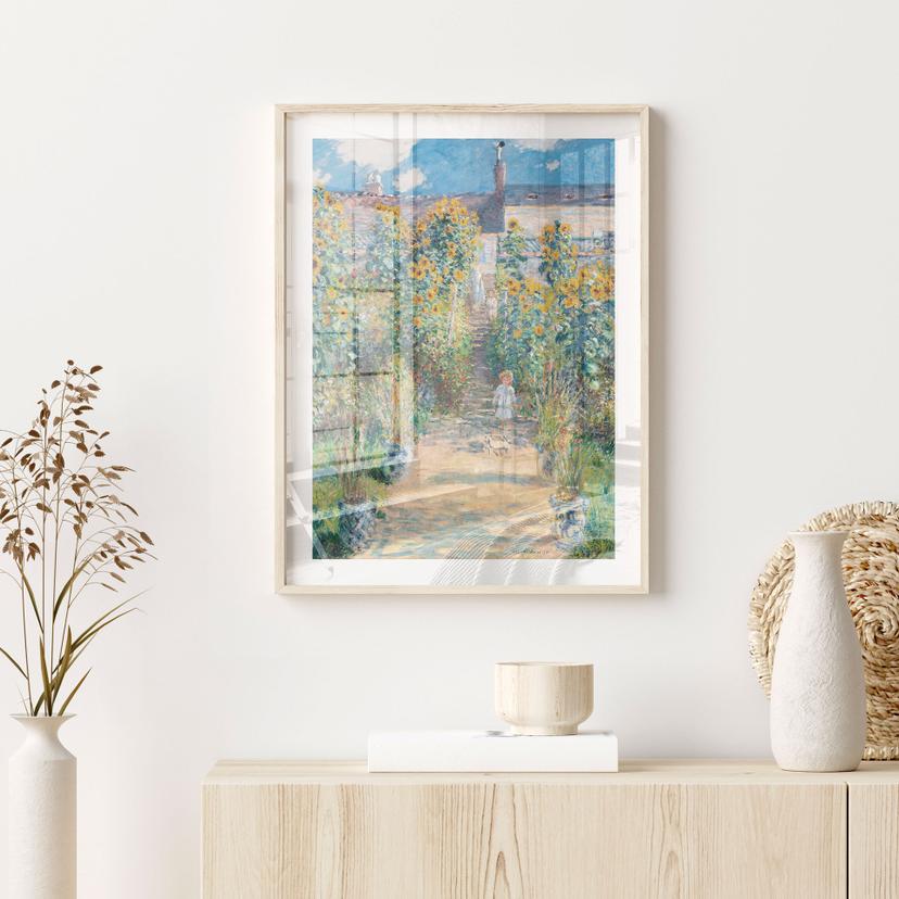 Poster Monet - Il giardino di Monet a Vétheuil