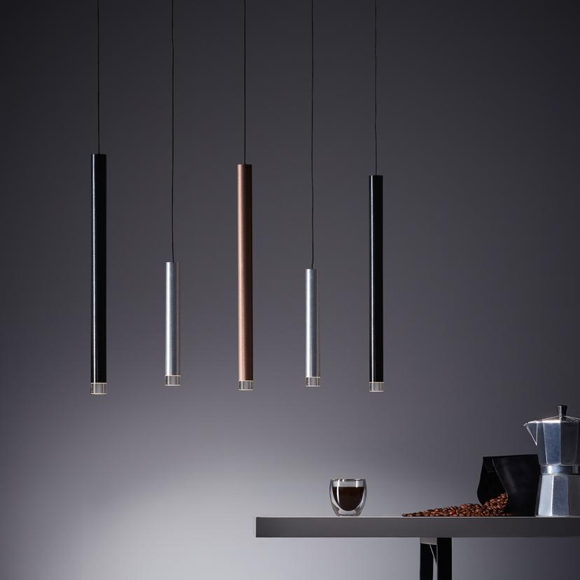 Pendelleuchte Eddy, braun, 120 x 89 cm, Metall Pendelleuchte