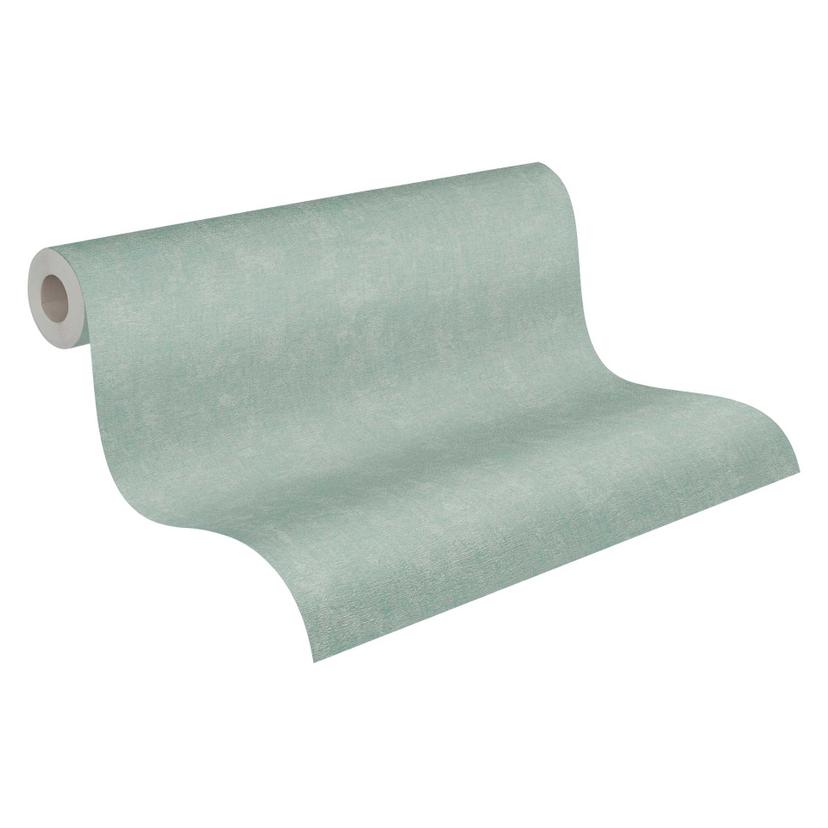 Papel pintado liso menta - papel pintado no tejido moderno para salones