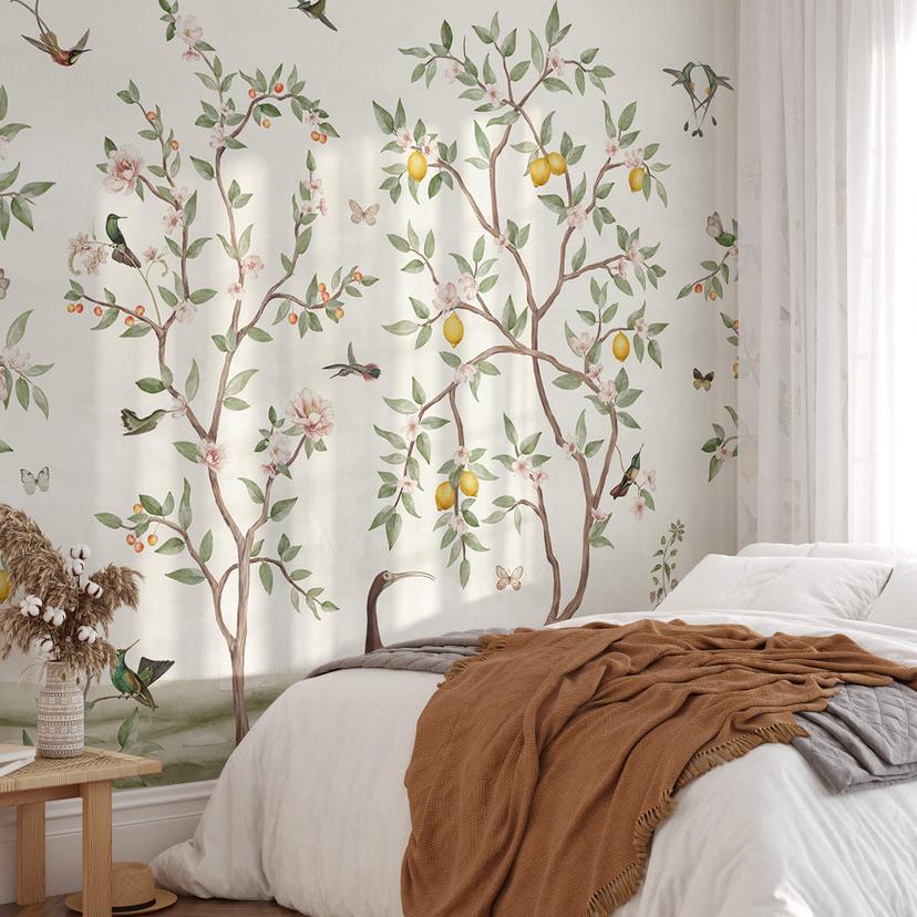 Fototapet Sir Edward - Lemon Tree Chinoiserie