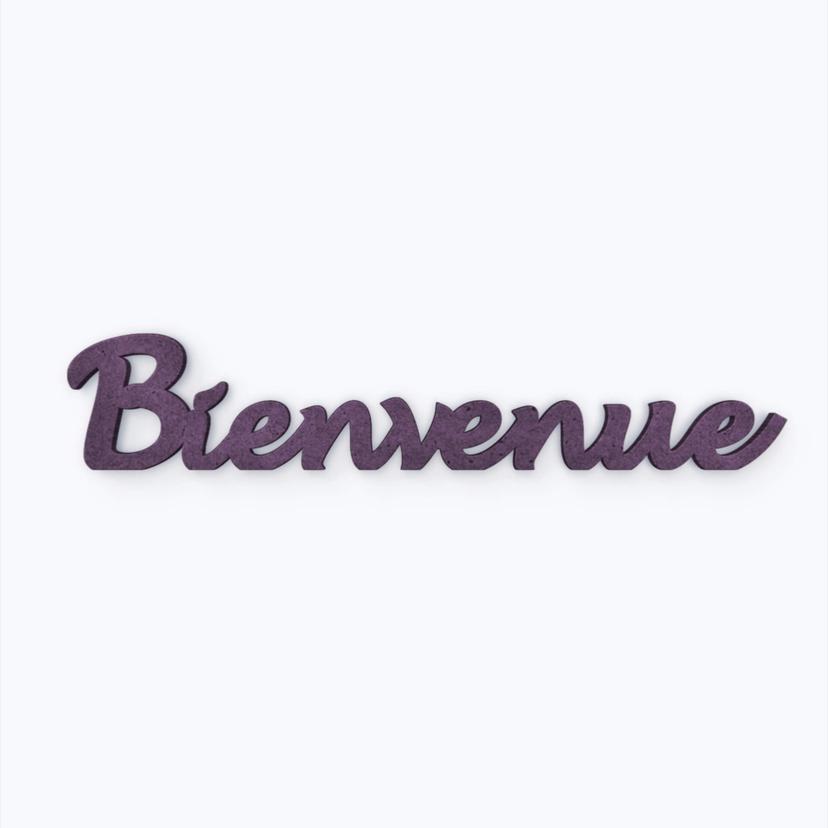 Scritta in MDF - Bienvenue