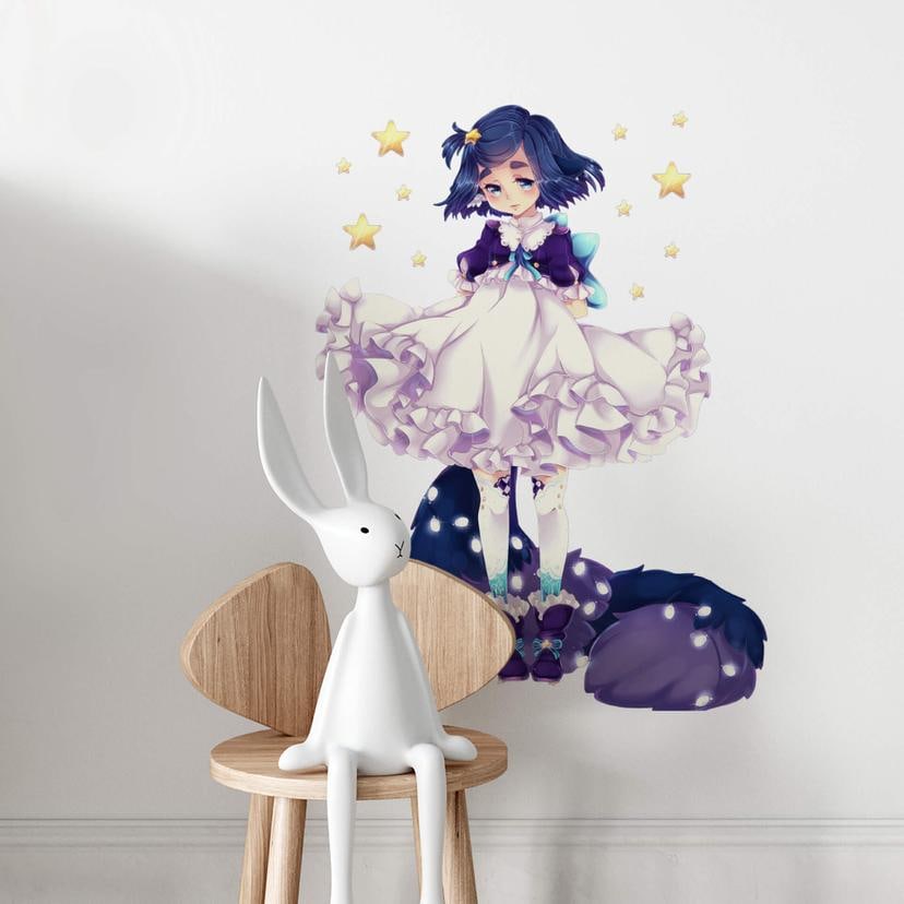 Muursticker La Doll Blanche - Lights