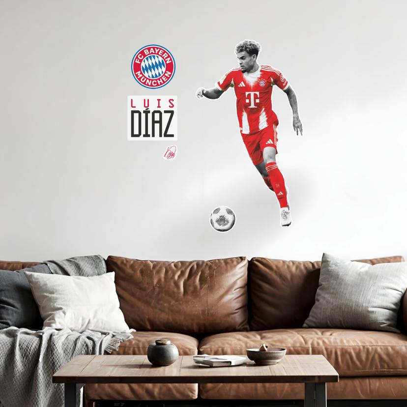 Wallsticker FC Bayern-spiller Luis Diaz 2025/26