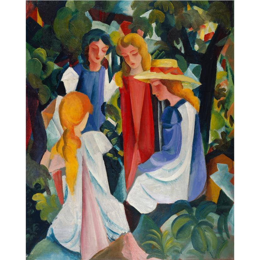 Fotomurale – Macke – Quattro ragazze