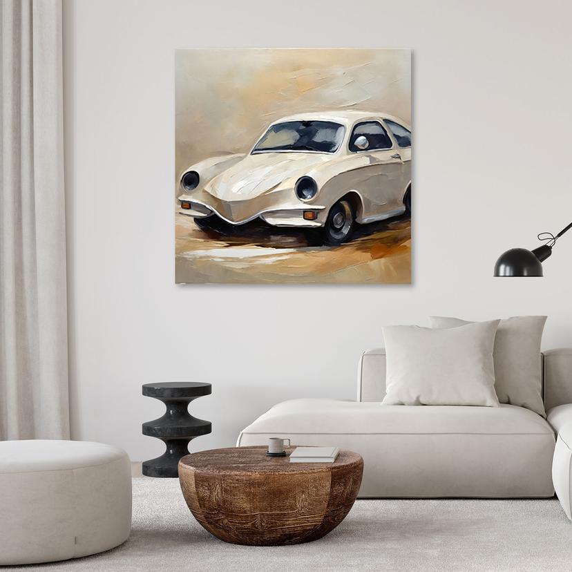 Canvasbillede, Retro bil