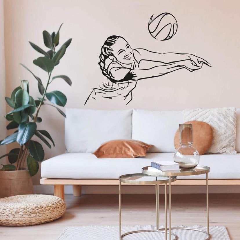Sticker mural - Volley-ball 02