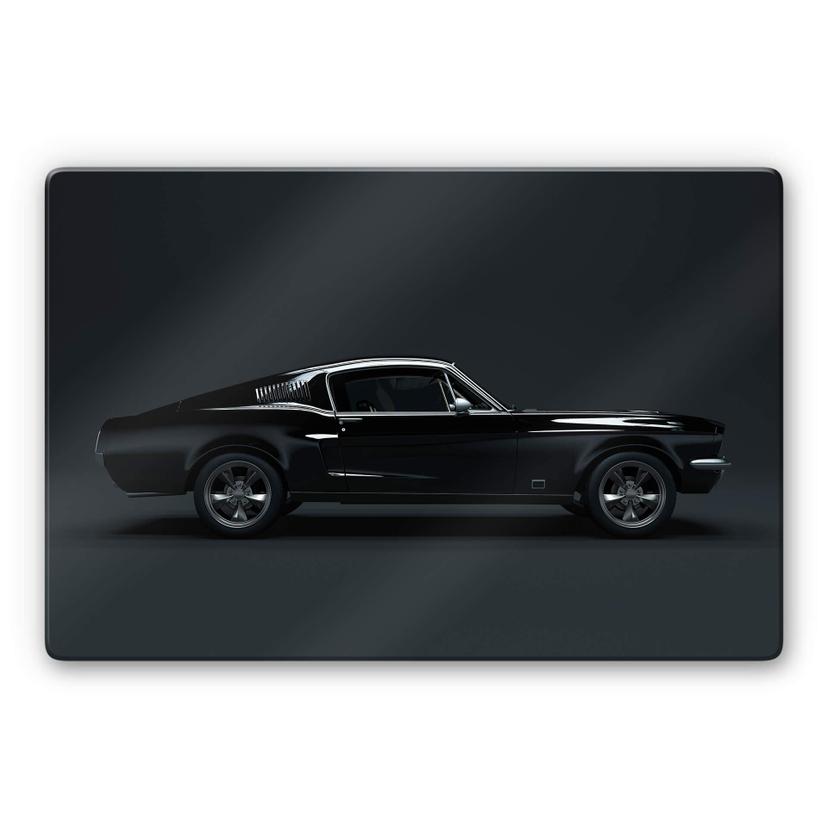 Glasschilderij Muscle Car