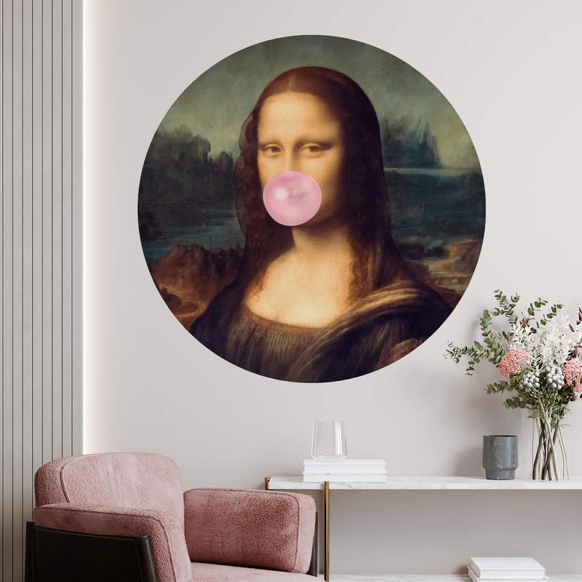 Wall Sticker Taudalpoi - Mona Lisa med tyggegummi