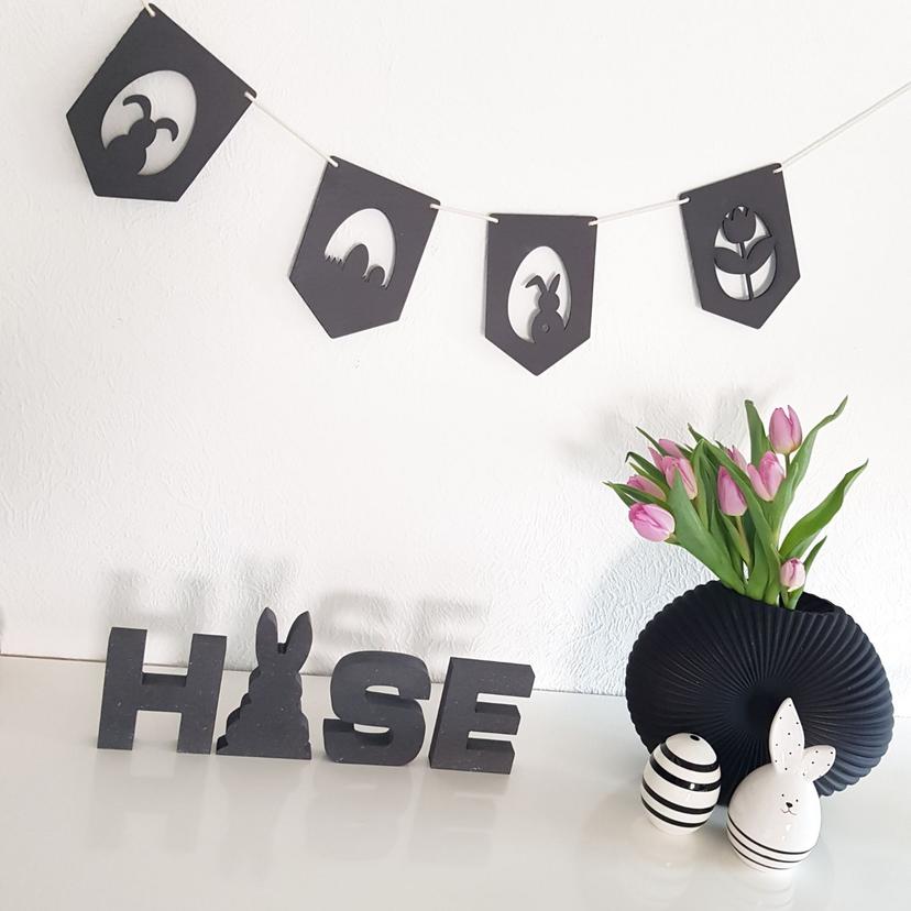 Decoro MDF + corda - Pasqua (4 pz.)