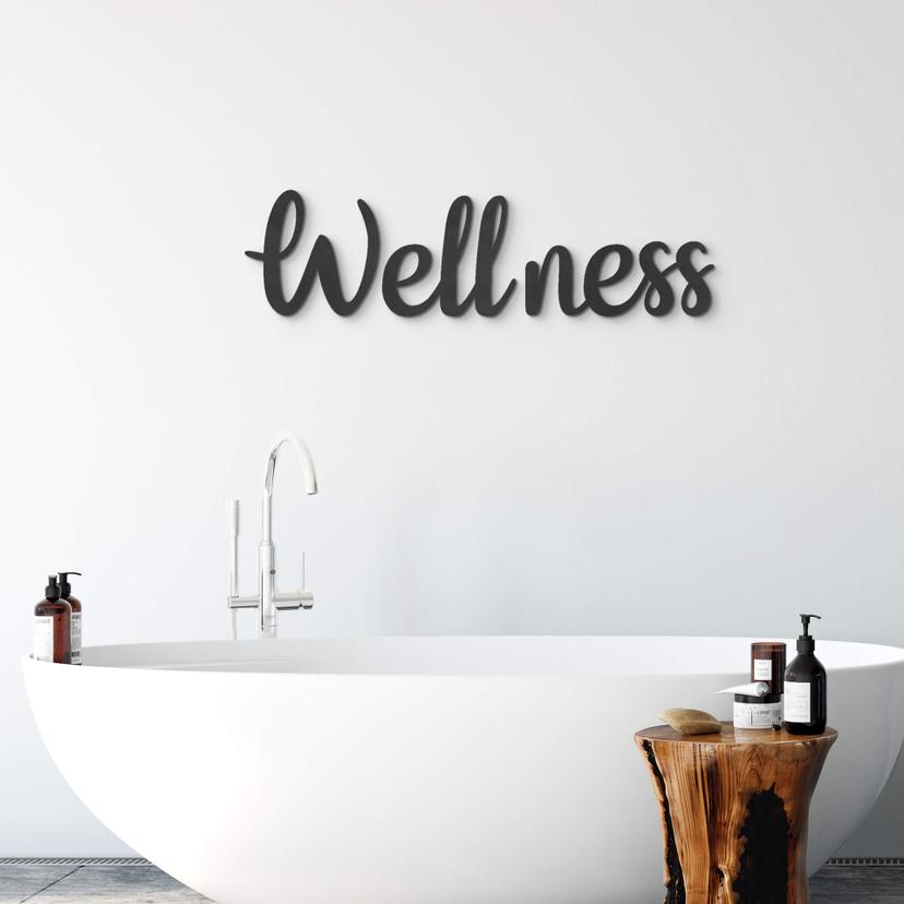 letras 3D Wellness (3 partes) - Letras MDF