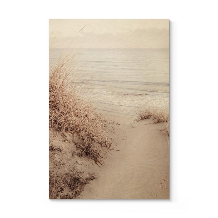 Cuadro de madera dunas en la playa - 1X Studio