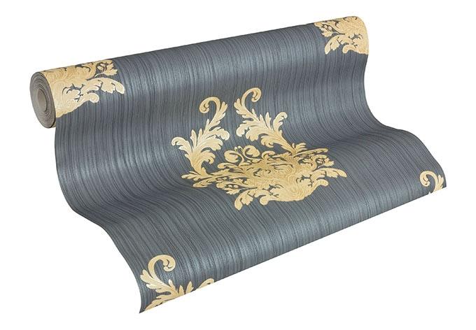 Architects Paper Tapete Nobile blau, metallic