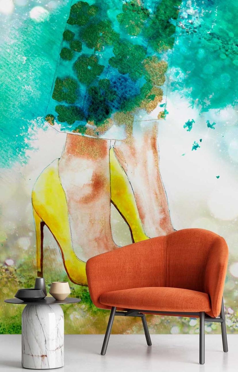 Fototapete, Gelbe Stilettos