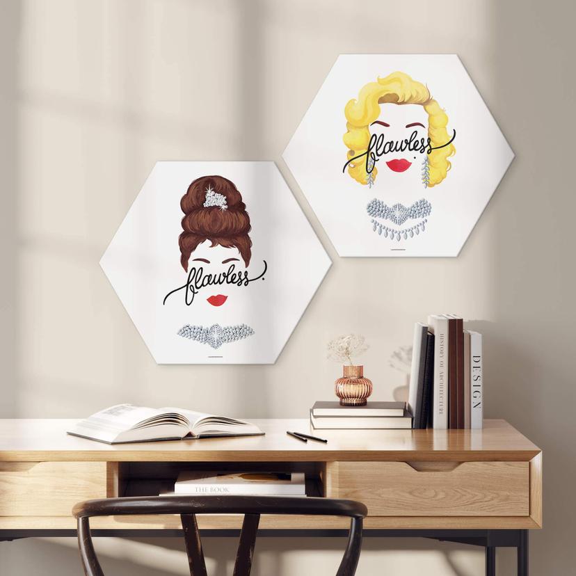 Esagono in Alu-Dibond Tohmé - Flawless Marilyn