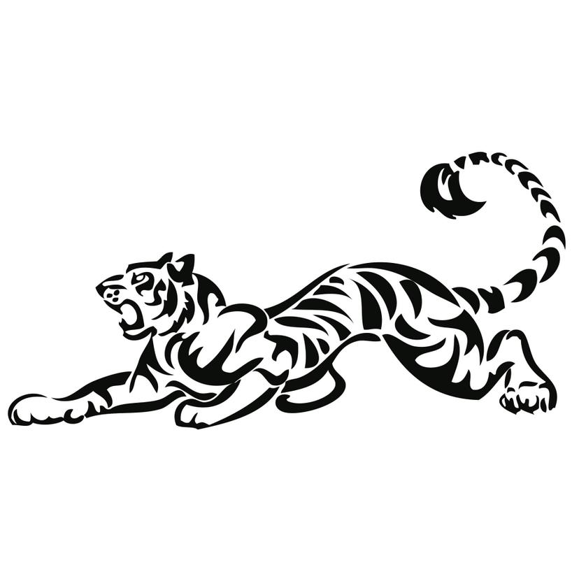 Adesivo murale - Tigre 2