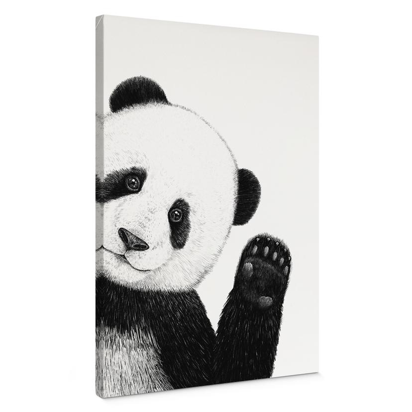 Lienzo Panda ondulante - Korenkova