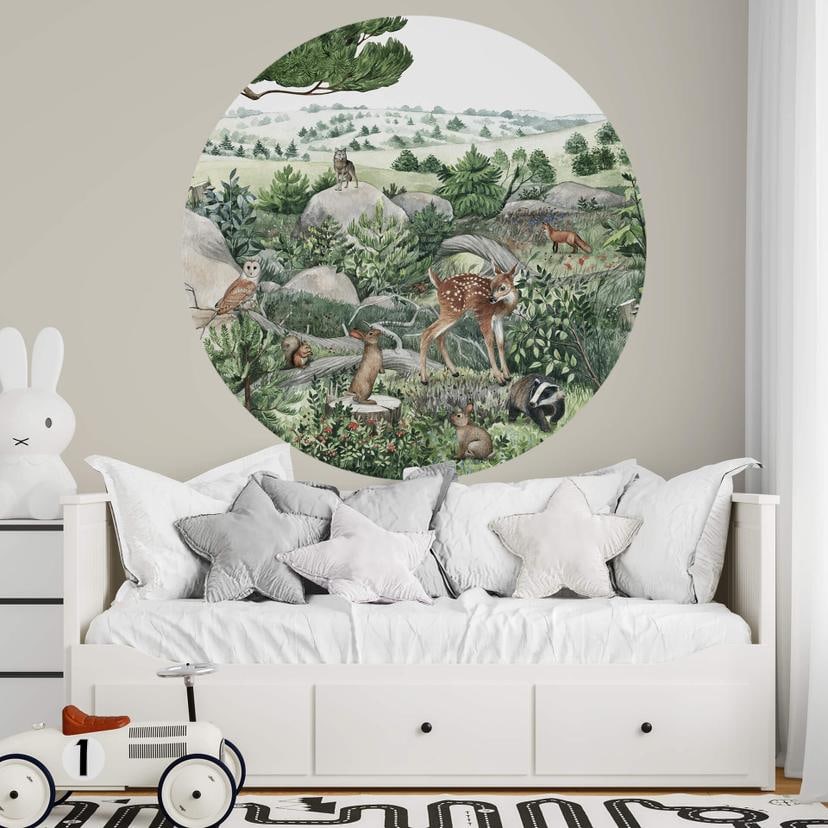 Wallsticker Kikki Belle - Skovtur - Runde
