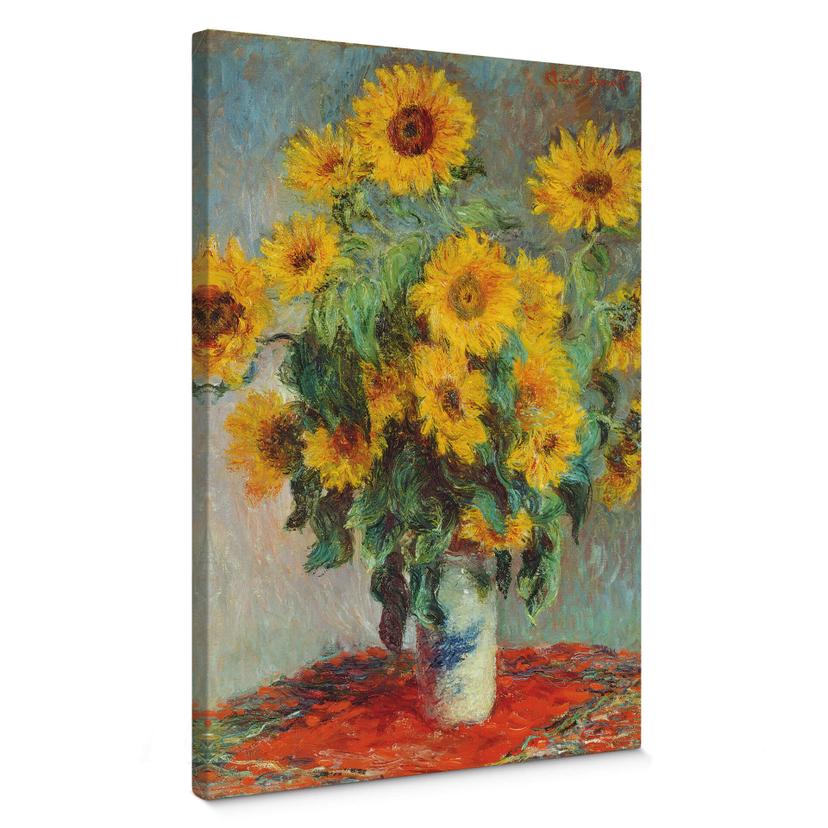 Lienzo Monet - Girasoles