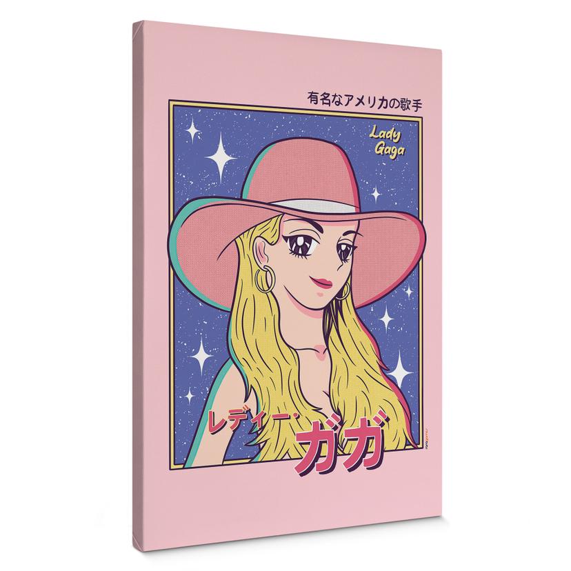 Canvas Anime-Girl "Lady Gaga" - Gomes