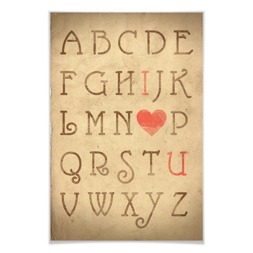 Poster - Love Alphabet