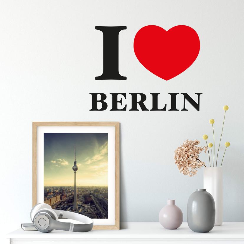 Wallsticker - I love Berlin