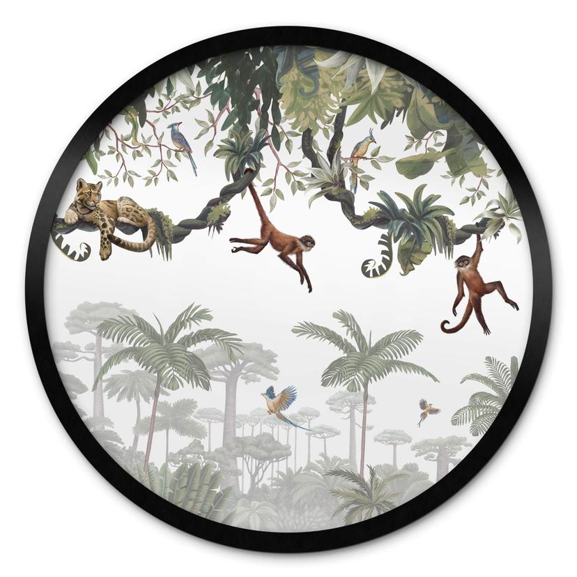 Póster infantil Kikki Belle - Cheeky monkeys - Redondo