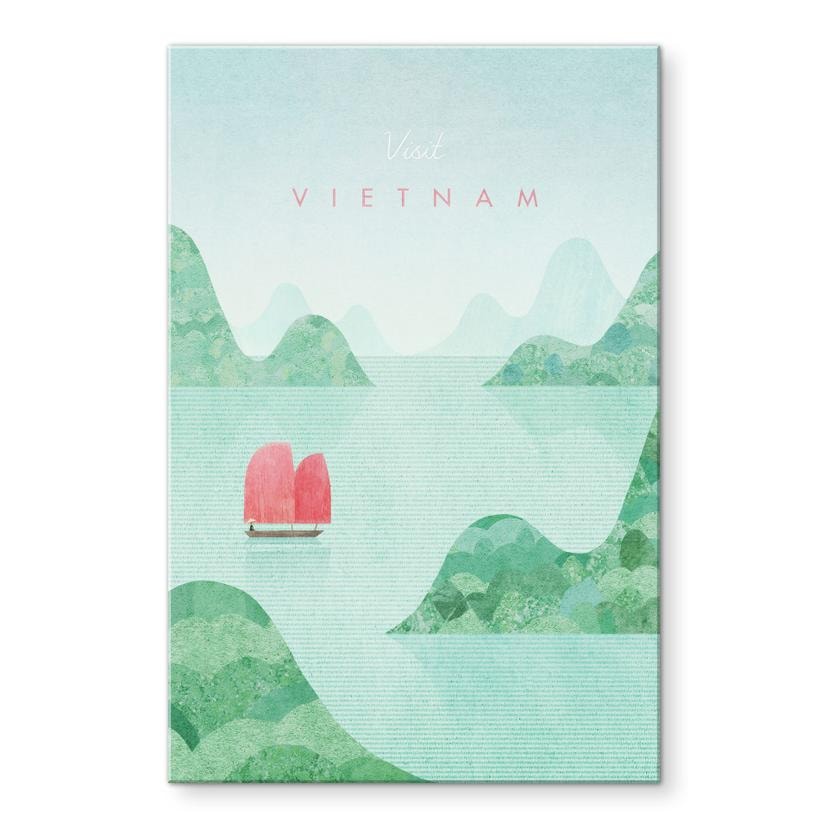 Tableau en verre acrylique La baie d'Halong au Vietnam - Rivers