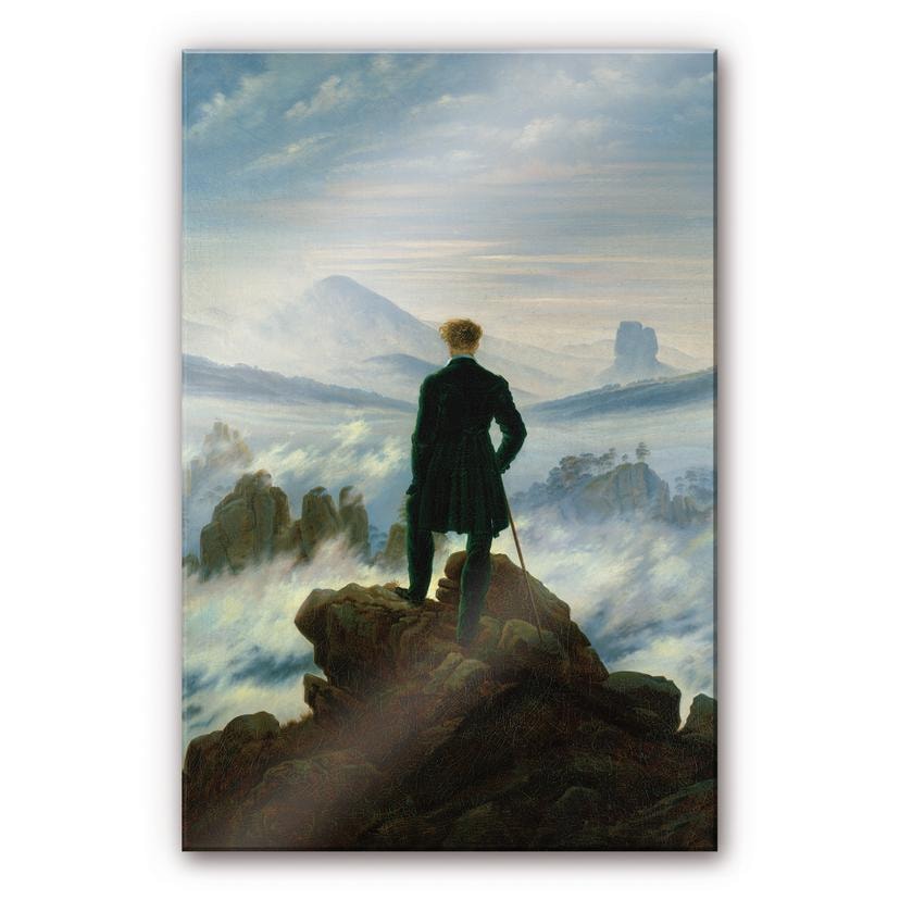 Akrylbillede Friedrich - Vandreren over tågehavet