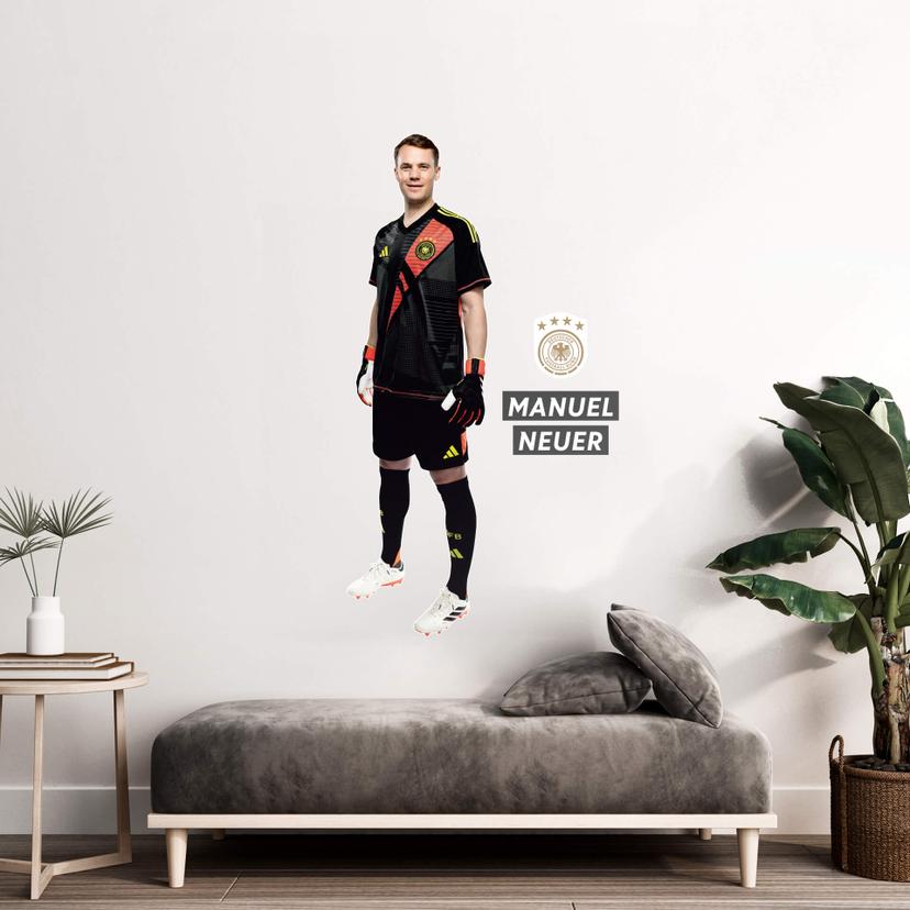 DFB Sticker EM für die Wand, Wandtattoo - Neuer
