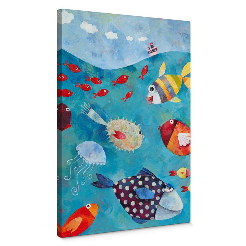 Tableau sur toile Blanz - Poissons dans la mer