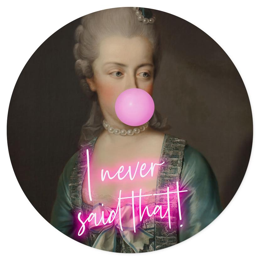 Vinilo decorativo mural de Marie Antoinette: Nunca dije eso - Arte Digital de Grace - Redondo