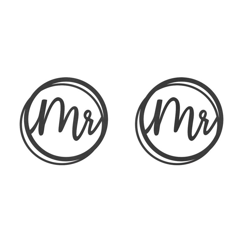 MDF bokstäver bröllop Mr och Mr