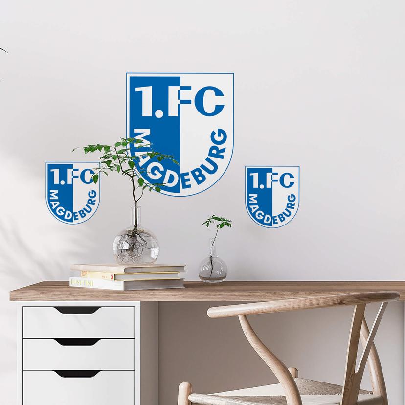 Wall Sticker FC Magdeburg Logo - 48x70 cm
