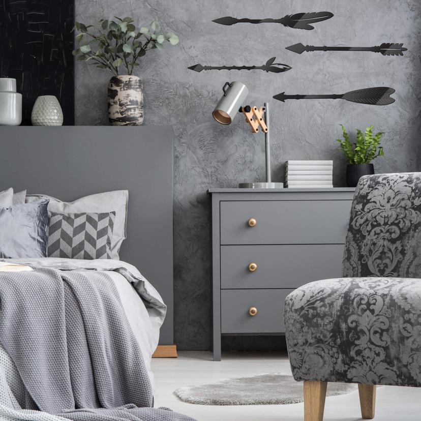 Decoración acrílica flechas indias (set de 4)