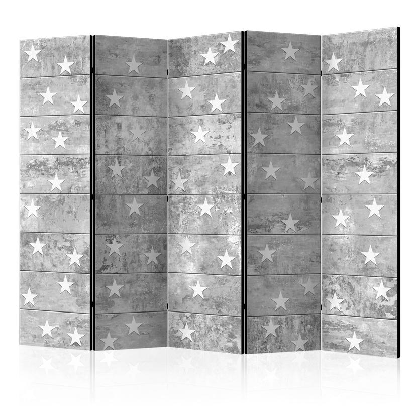 Divisorio per sala - Stelle sul cemento, 3 pezzi