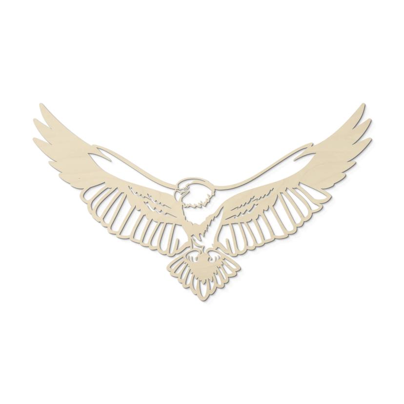 Décoration en bois - Aigle - Placage de peuplier