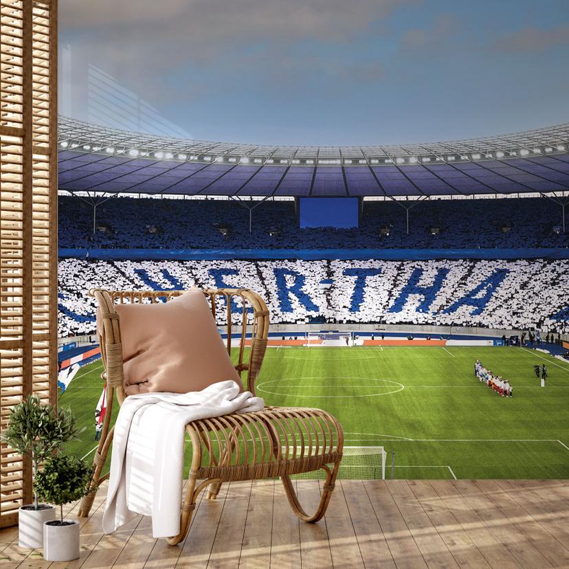 Fotomural Hertha BSC - Hertha choreo en la curva este