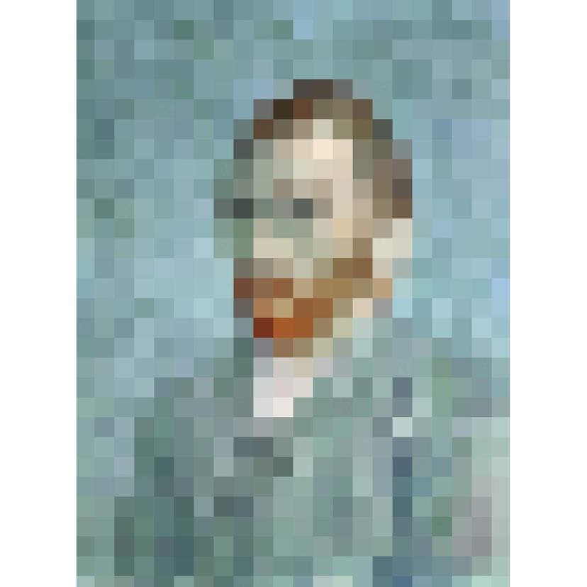 Fotomurale Pixelart - van Gogh - Autoritratto