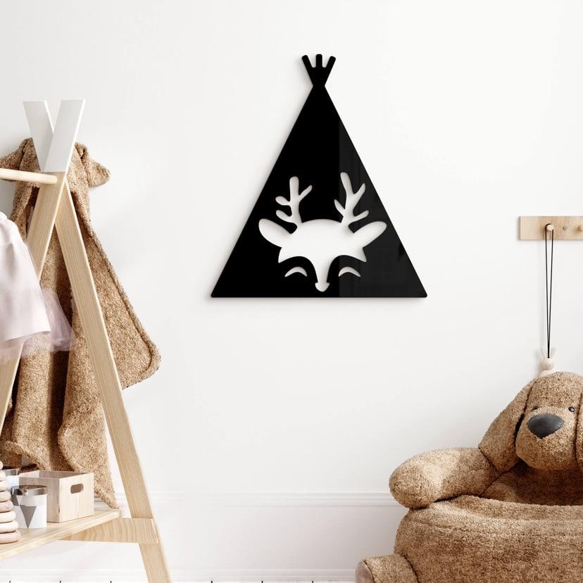 Tipi de decoración acrílico - ciervo