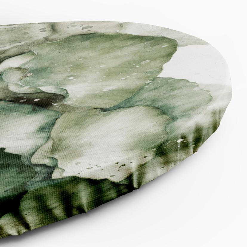 Tela rotonda immagine astrazione verde