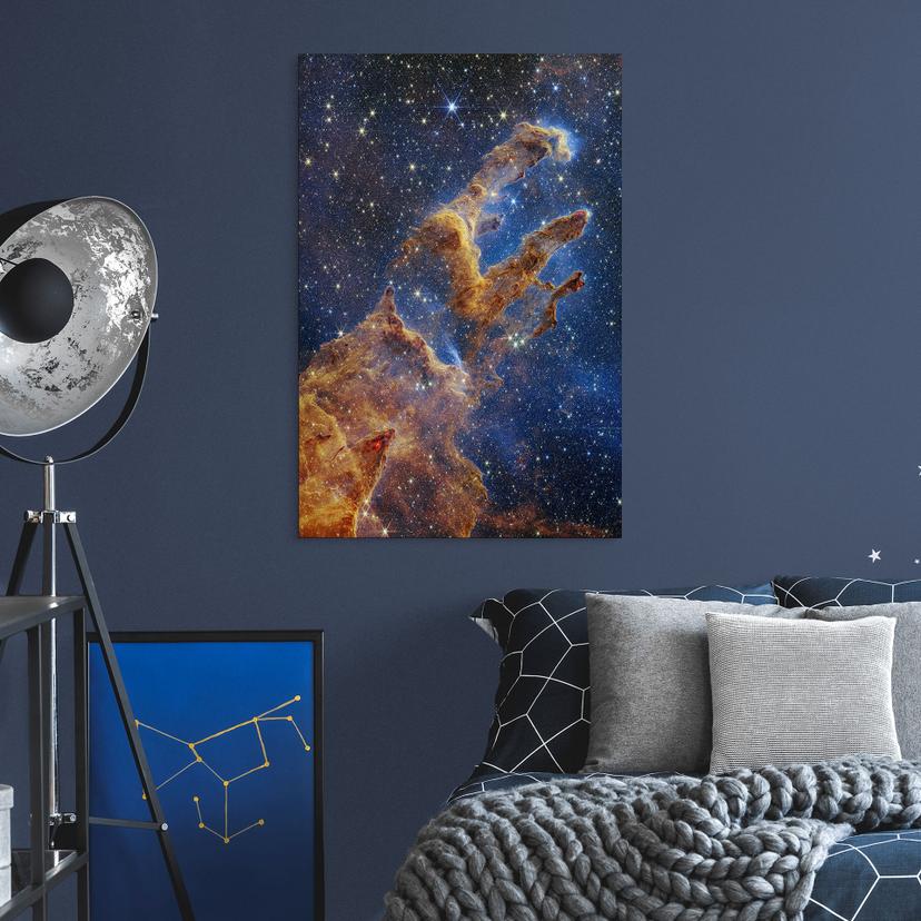 Stampe per pareti James Webb Telescope - I pilastri della creazione - Alu-Dibond
