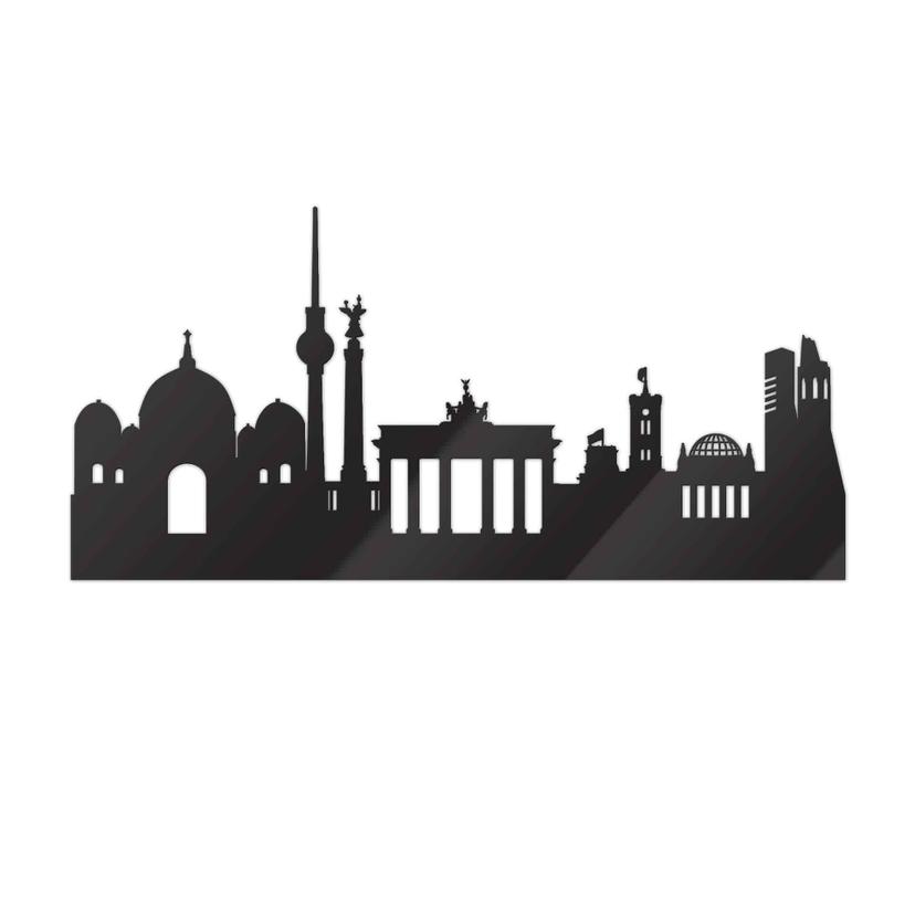 Décoration en verre acrylique - Skyline de Berlin