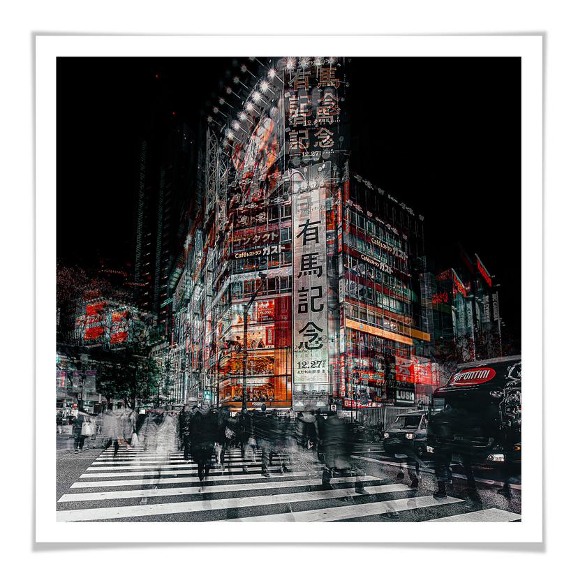 Póster Chiriaco - Colores de Tokio