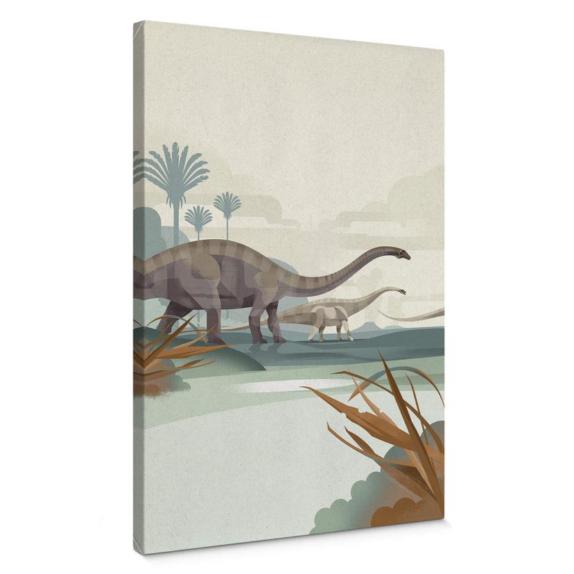Lienzo marrón - Diplodocus