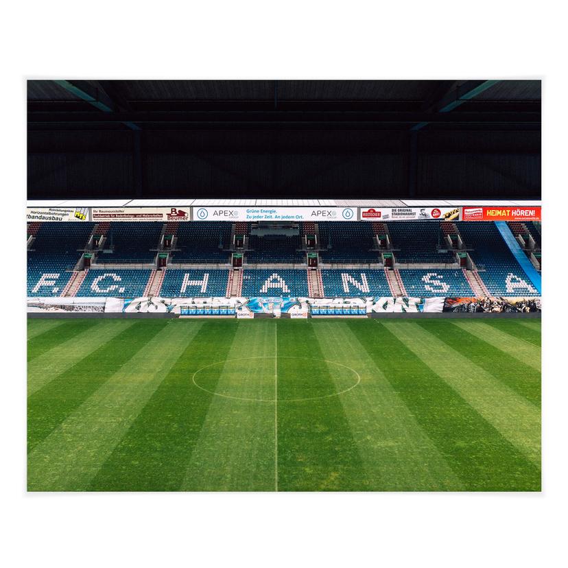 Poster FC Hansa Rostock Stadion Tribüne - 100x80 cm