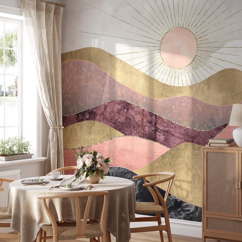 Papier peint photo SpaceFrog Designs - Soleil rose