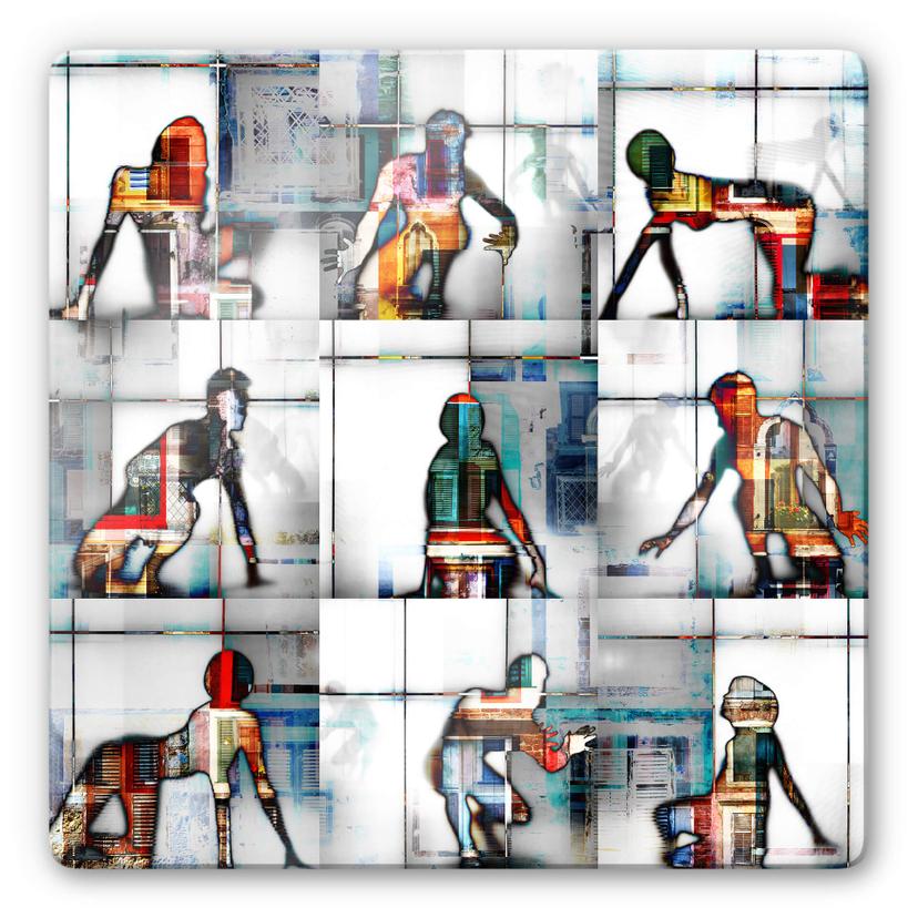 Glasschilderij Shrayer - Body Language 56